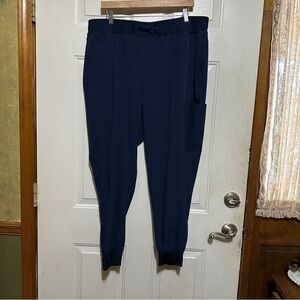 Med Couture Women's Peaches Seamed Jogger 2XL Regular Length Navy Blue 8721